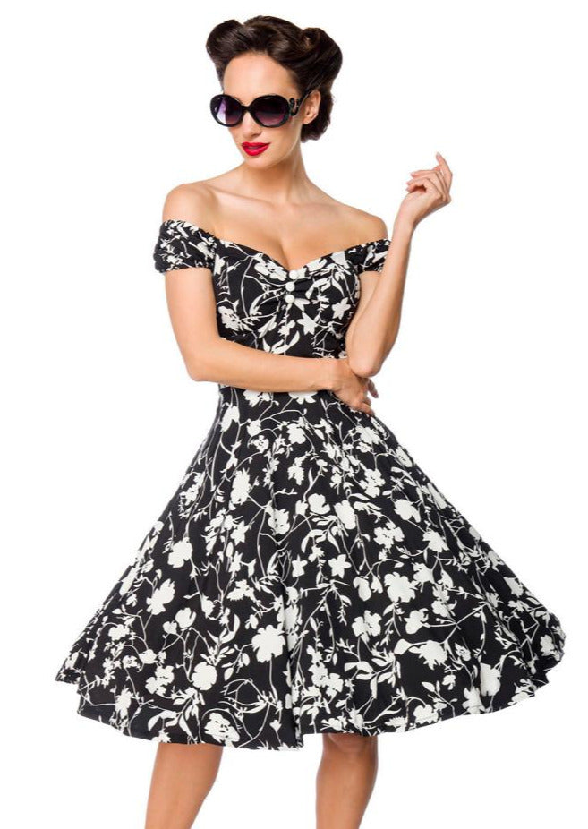 Minerva Abito retro floreale anni 50