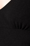 Serena - Long sleeve black sheath dress