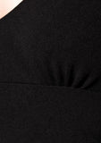 Serena - Long sleeve black sheath dress