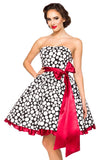 Lucia - Abito a Fascia Vintage con Fiocco in Raso