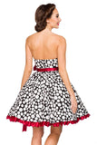 Lucia - Abito a Fascia Vintage con Fiocco in Raso