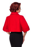 Giacca Corta Vintage in Lana rossa