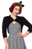 Cardigan Corto Vintage Nero - Stile Pin-up Anni '50