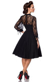 Abito in Pizzo con Scollo a Cuore