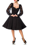 Lucrezia - Black dress with long sleeves