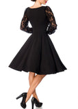Lucrezia - Black dress with long sleeves