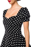 Abito a Pois con Scollo a Cuore
