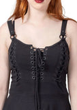 Eyra - abito goth con lacci