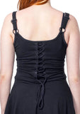 Eyra - abito goth con lacci