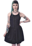 Aradia M - black dress with laces and pentacle