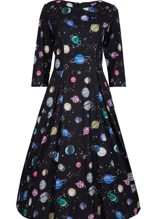 Planets - space themed pin-up dress
