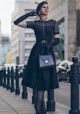 Bice - elegant 50s black dress with lace