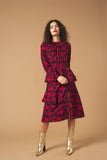 Cuori a spine - abito a balze rosso e nero