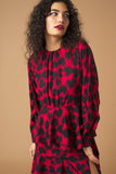 Cuori a spine - abito a balze rosso e nero