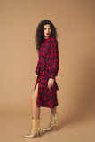 Cuori a spine - abito a balze rosso e nero