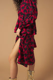 Cuori a spine - abito a balze rosso e nero