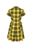 Irene - abito punk rock scozzese limone