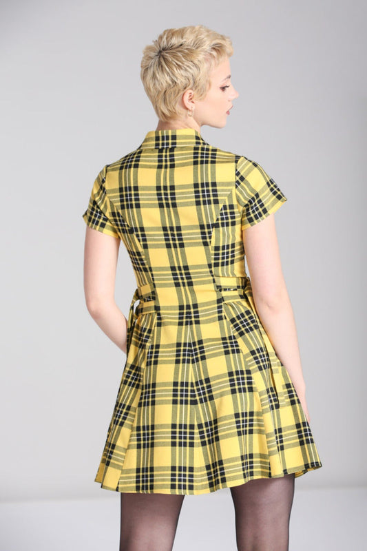 Irene - abito punk rock scozzese limone