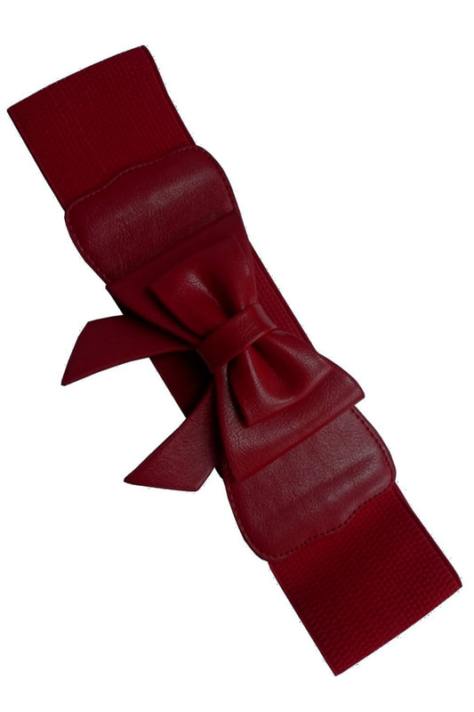 Cintura Pin-Up con fiocco - bordeaux