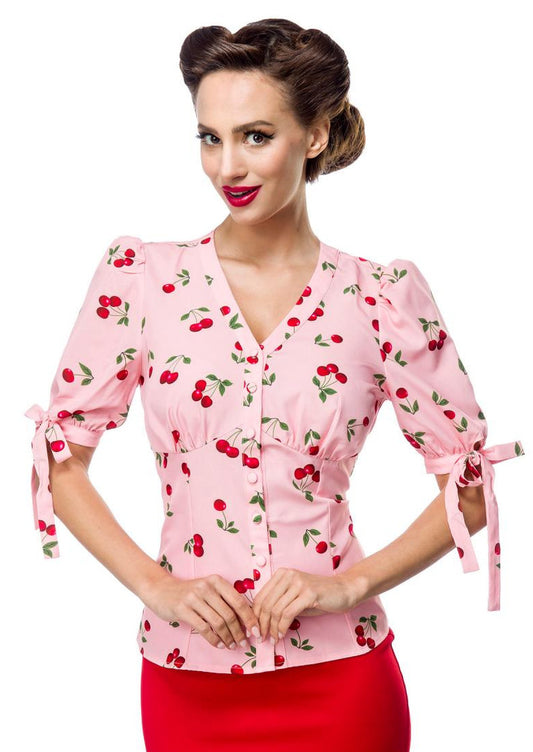 Cherry Pink - 50s blouse