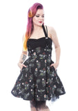 Kawaii dragons - dress with suspenders and little dragons