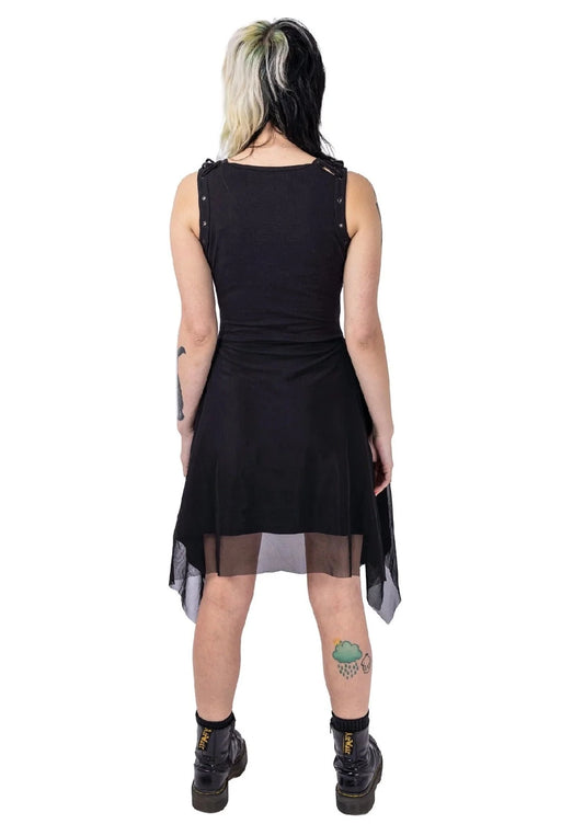 Sarah - black dress with buckles