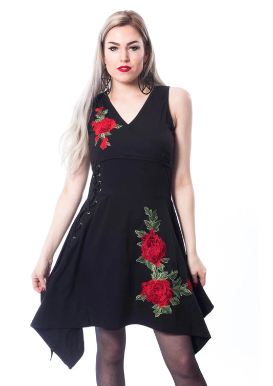 Roses - robe gothique avec des roses