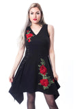 Rose - abito goth con rose