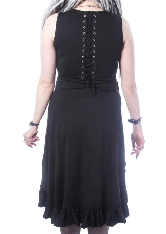 Katia - black goth dress with laces