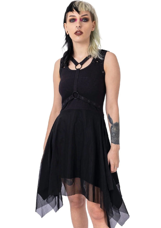 Sarah - robe noire avec boucles