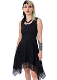 Sarah - black dress with buckles